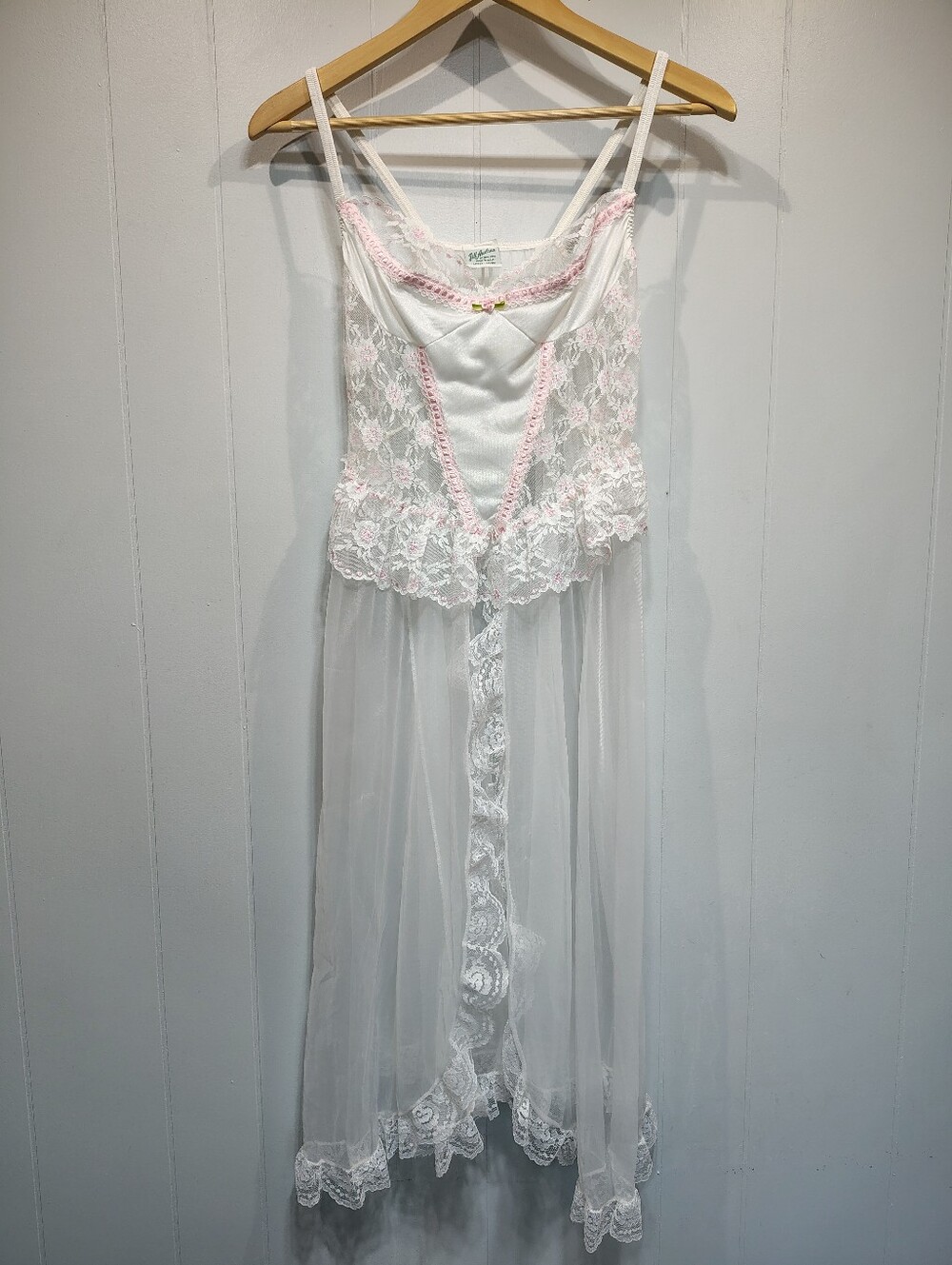 Jill Andrea New York Lace Nightgown White Size Large Bridal Coquette